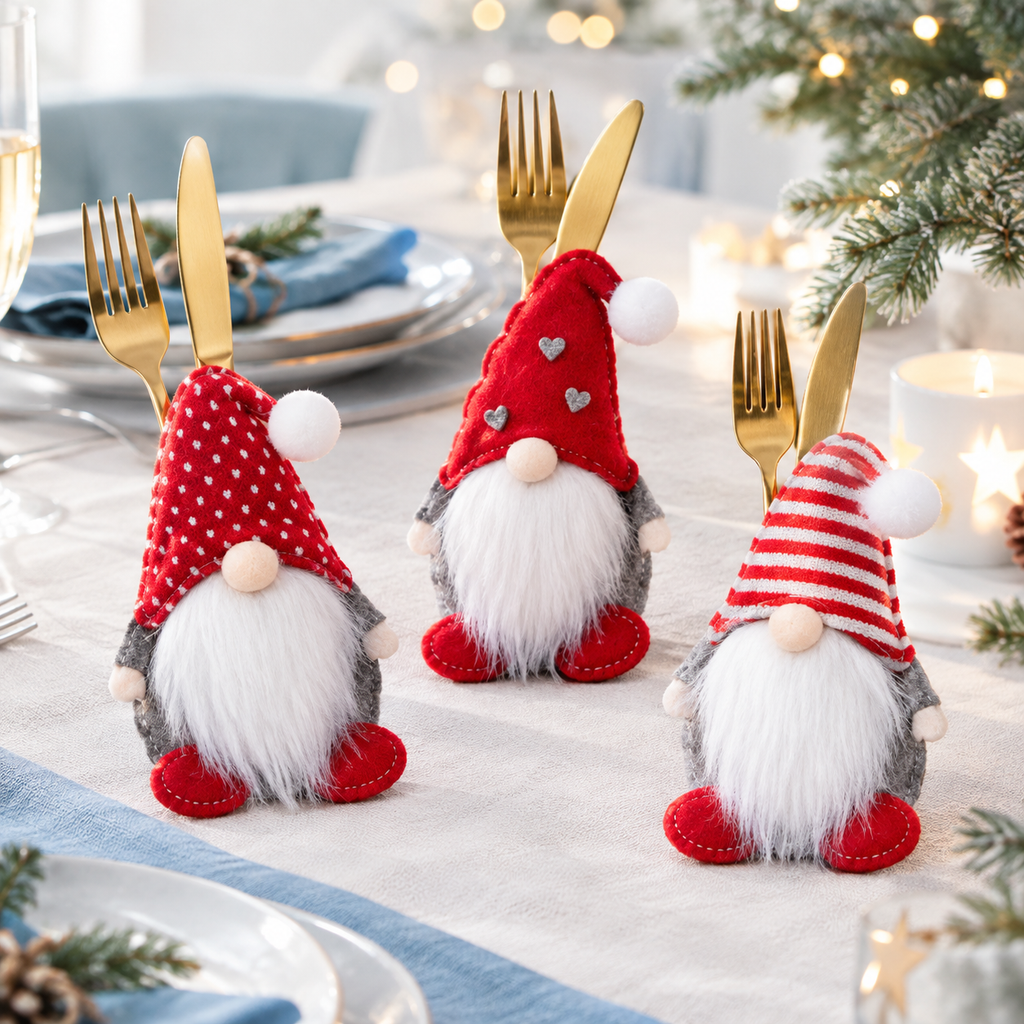TischWichtel - Weihnachtliche Besteckhalter