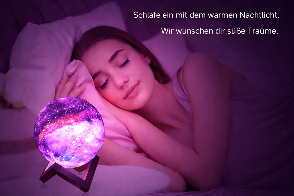 GalaxyGlow™ Mondlampe – 16 Farben Ambient Light
