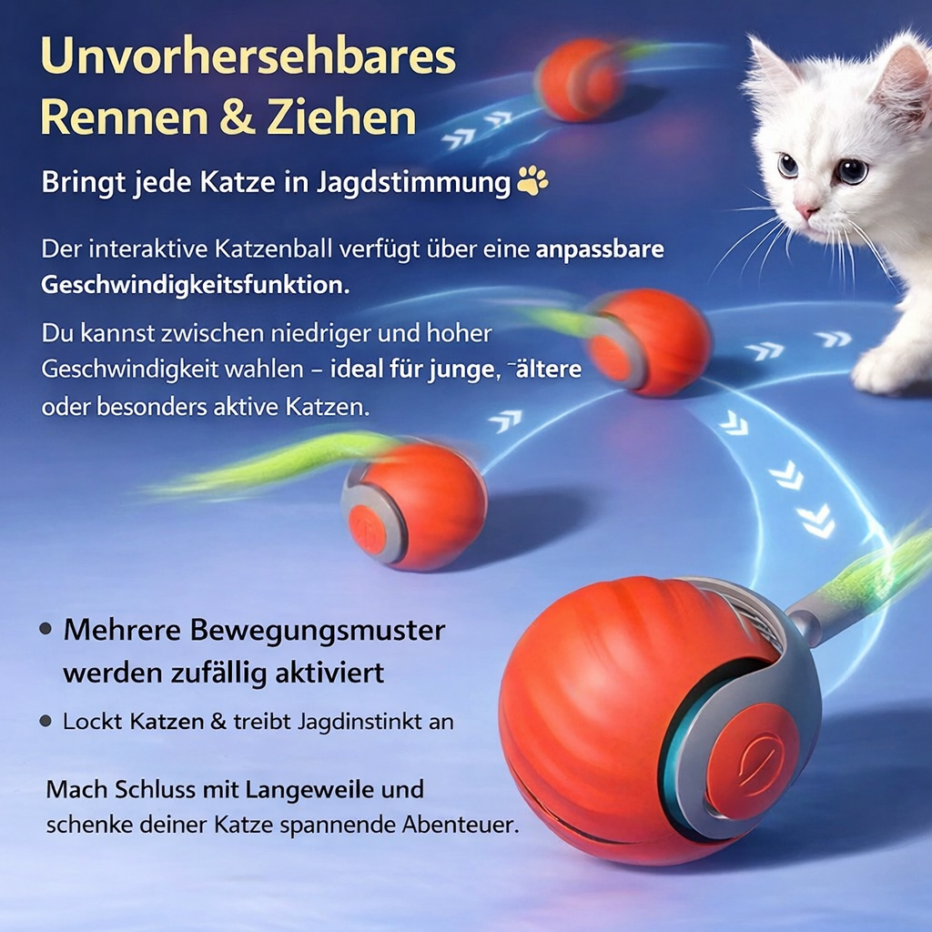 PawRoll™ Interaktiver Katzenball