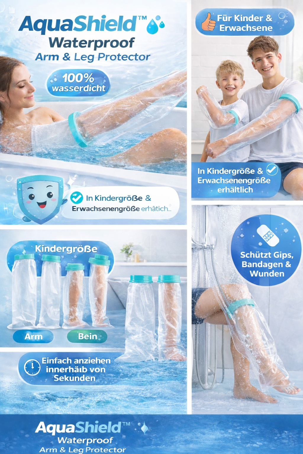 AquaShield™ Waterproof Arm & Leg Protector