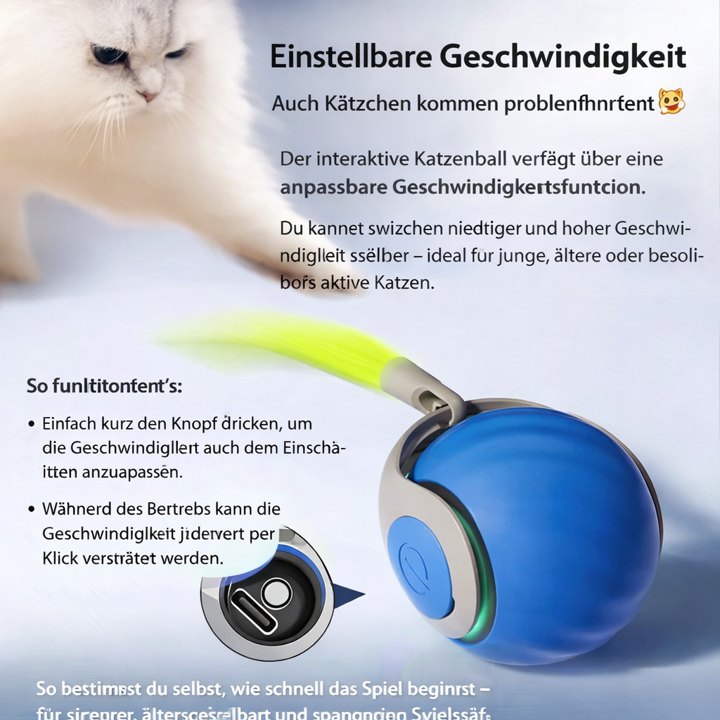 PawRoll™ Interaktiver Katzenball