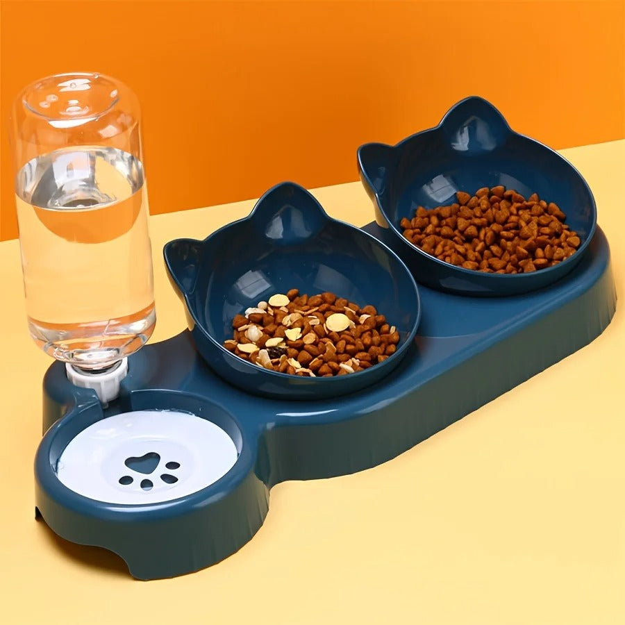 PawBowl™ – Katzen-Napfset mit Wasserbrunnen